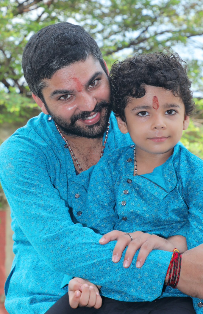 Atharv with Father